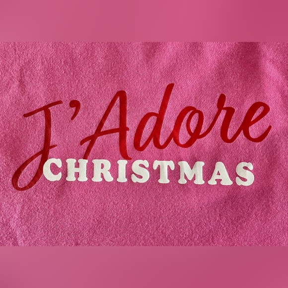 Wondershop for Target J'Adore Holiday Christmas Sweatshirt Pink XL - Picture 3 of 7